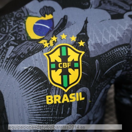 Nuevo Especial Jugadores Camiseta Brasil 2024 Gris Baratas